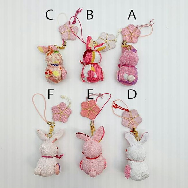 楽天市場】ストラップ かわいい うさぎ 桜うさぎ [ストラップ
