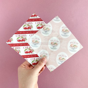 喀嚓喀嚓圖案紙 糖果包裝紙 Pink