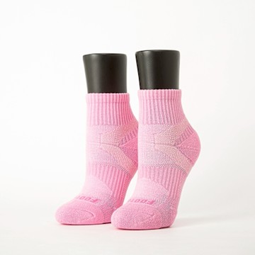 【FOOTER除臭襪】輕壓力單色足弓襪(T97M-粉)