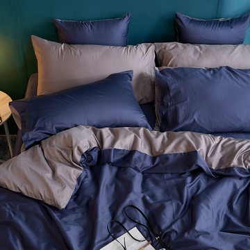 戀家小舖 100%精梳棉 枕套 / 枕頭套【極致深藍 / 一入】60支精梳棉 美式信封枕套 台灣製