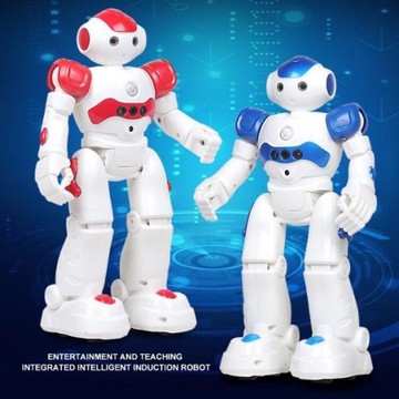 跨境專供阿爾洛克遙控智能機器人手勢感應音樂兒童玩具USB充電