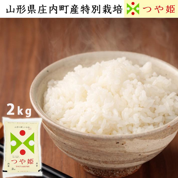 米 2kg 送料無料 特別栽培米 つや姫 山形県産 米シスト庄内