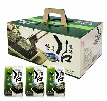 [COSCO代購5]  HANWHA ROASTED SEA WEED 韓國鹽烤海苔禮盒 每盒36入共180公克 _C98701