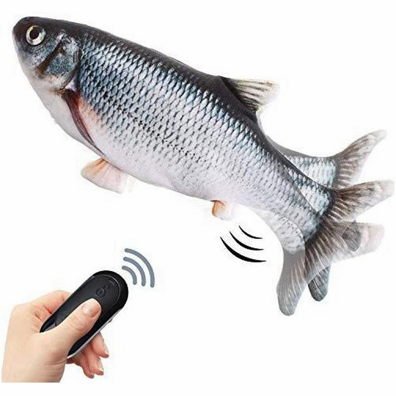 猫 おもちゃ 電動 魚 人気 猫用品 またたびトイ ぬいぐるみ リアルな動く魚のおもちゃ Usb充電式 ワイヤレスコントロール付きのインタラクティブなキャットキッ 通販 Lineポイント最大get Lineショッピング