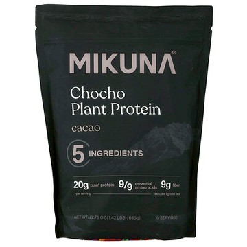 MIKUNA, Chocho 植物蛋白質粉，可可味，1.42 磅（645 克）