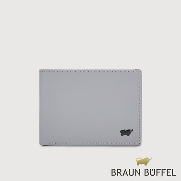 【BRAUN BUFFEL 德國小金牛】台灣總代理 維克多-E 6卡男夾-石灰白/BF570-312-CGY