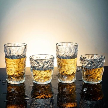 冰川杯夏季水杯高顏值女果汁杯飲料杯啤酒杯家用ins風牛奶咖啡杯