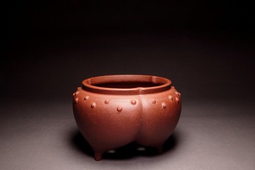 【紫砂花盆】炎黃大地藝術 王濟剛大師 純手工製做 底槽清