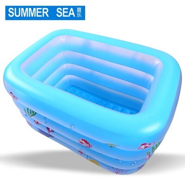 充氣泳池 寶寶折疊家用新生兒童加厚充氣幼兒童游泳桶大號室內洗澡桶