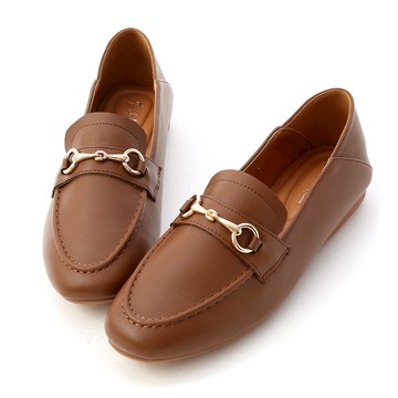 D+AF 學院風範．超軟Q馬銜釦樂福鞋