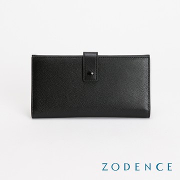 ZODENCE GEOFF進口真皮零錢袋11卡長夾-黑