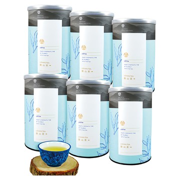 龍源茶品 鑫龍源 梨山茶自然回甘烏龍茶葉 附提袋  1組  150g  6罐