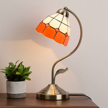 蒂凡尼臺燈臥室床頭燈地中海風格主臥創意時尚溫馨浪漫家用書桌燈