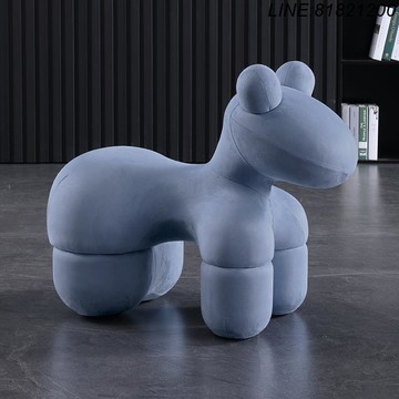 免運 公司貨 開發票 質量超讚 動物座椅Pony Chair小馬椅子設計師款創意動物凳子兒童椅動物坐凳 設計師款 沙發椅 休閒椅 展示椅
