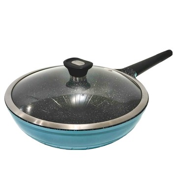 米雅可 Miyaco 歐式晶鑽輕量不沾炒鍋 30cm (附蓋) 台灣製造  單色  1組