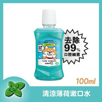 屈臣氏清涼薄荷漱口水100ml(柴犬工房)