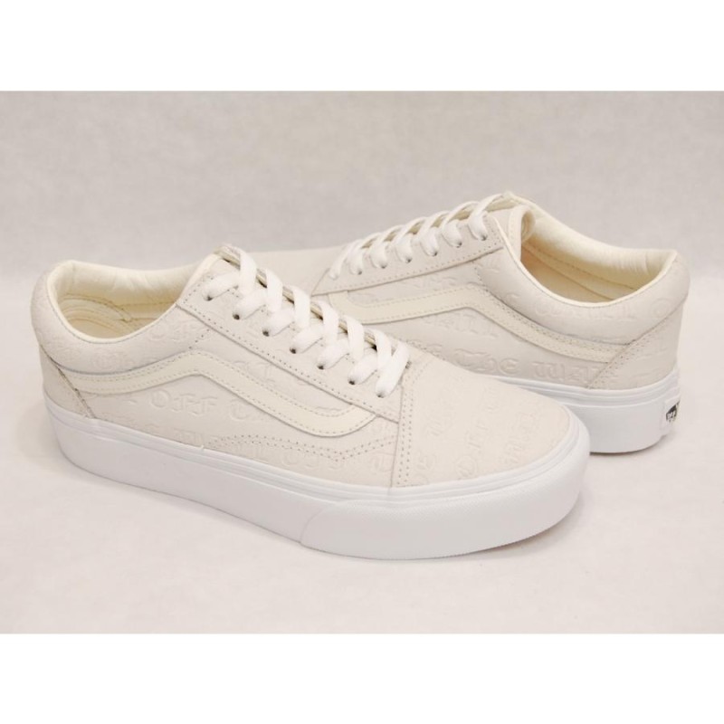 VANS old skool platform deboss otw/marshmallow/marshmallow バンズ