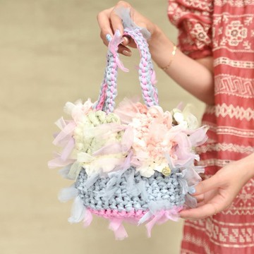 「咲き編み」花漾籃 Soba-ni | 甜美粉彩色