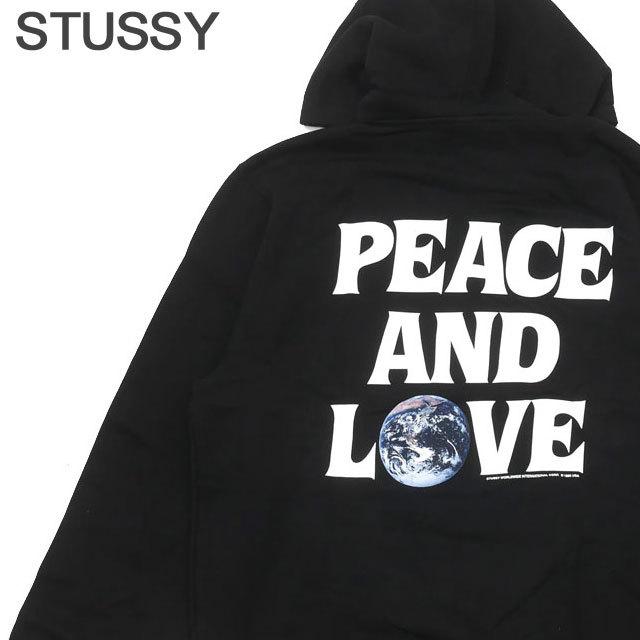 新品 ステューシー STUSSY Peace Love Hood プルオーバーパーカー ...