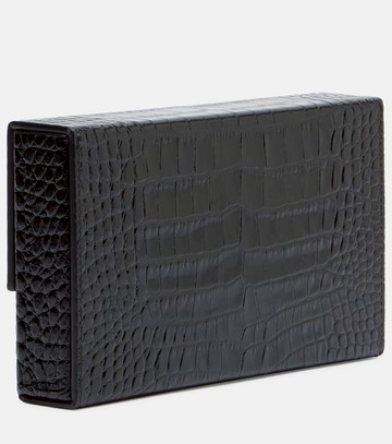 Tom Ford T Latch croc-effect leather box clutch