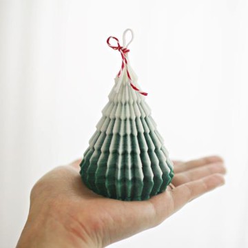 韓國ins圣誕樹折紙錐形香薰蠟燭自制擺件磨具手工diy材料蠟燭模具