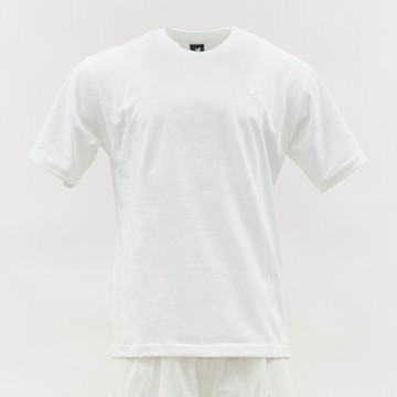 New Balance 男款 白色 美規 經典 刺繡 Logo 圓領 棉質 運動 休閒 短袖 MT41533WT