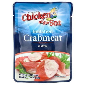 Chicken of the Sea, 鹽水人造蟹肉，3.53 盎司（100 克）