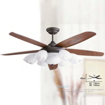 AC經典交流馬達52吋燈泡式吊扇燈F268（附遙控）