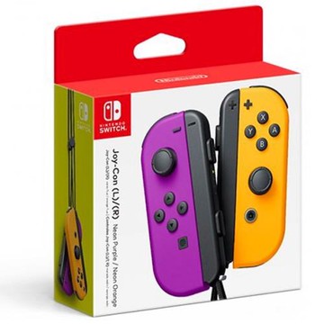 任天堂 Switch Joy-Con 原廠左右手把控制器-紫橘(日本公司貨原裝進口)