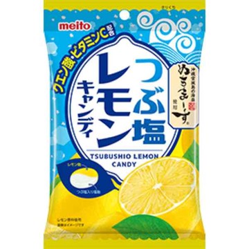 【江戶物語】 meito 名糖 粒鹽檸檬糖 47g 塩糖 硬糖 粒塩 鹽檸檬糖 鹽分補給 沖繩海鹽 日本原裝 日本進口