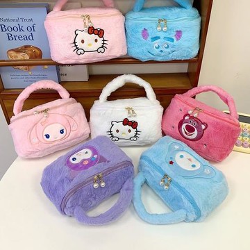 3月韓版潮女包手提毛毛零錢包賽732男女兒童小包包親子飯盒包個性