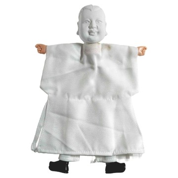 A-ONE 匯旺 桃太郎 DIY空白彩繪布袋戲偶  白色  1個