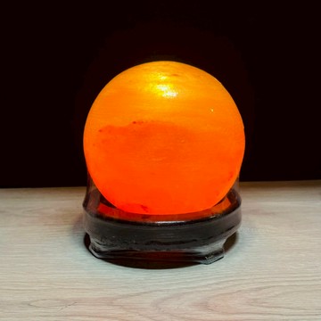 輝輝居家｜球型轉運鹽燈 15公分 天然喜馬拉雅玫瑰鹽燈 擺件 夜燈 淨化空間 聚能量 隨機出貨 化煞 轉運 夜燈
