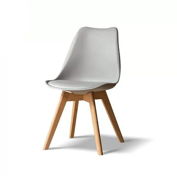 源氏木語伊姆斯山毛櫸實木PU坐面餐椅 S0399 灰色