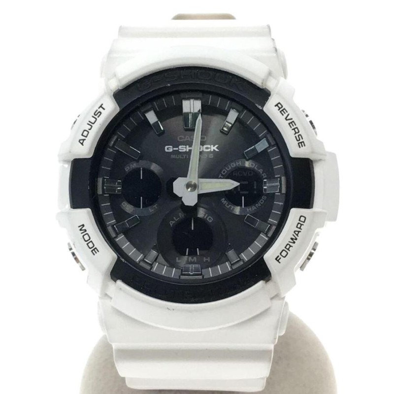 CASIO◇ソーラー腕時計・G-SHOCK/デジアナ/BLK/WHT | LINEショッピング - デジタル