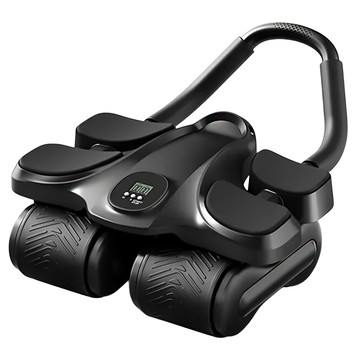 gaarii 自動回彈四輪健腹輪 健身器材 健腹 擴胸 練腹肌 捲腹收腹 肘撐式滾輪  1個  健腹輪R1130