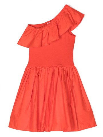 Molo - Chloey one-shoulder cotton dress - kids - Cotton/Cotton/Elastane - 158-164 - Red