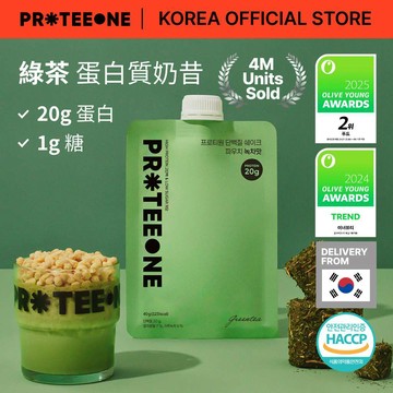 [INTAKE] PROTEEONE 高蛋白飲 抹茶風味 40g｜20g蛋白質｜低糖配方｜沖泡式蛋白飲｜韓國製造