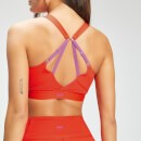 MP Women's Power Ultra Sports Bra - Fire/Orchid - XXS