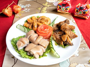 點水樓-點水三拼(醉元寶+寧式燻魚+油爆蝦)