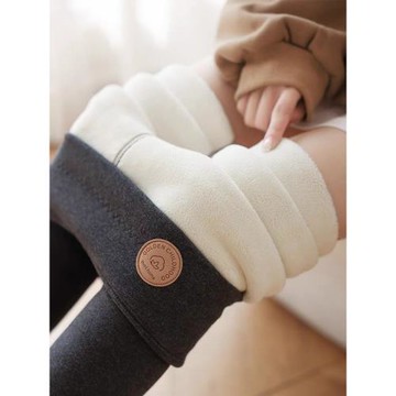 高品質羊羔絨打底褲高腰加絨加厚保暖女歐貨外穿一體褲東北棉褲冬