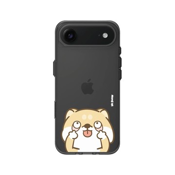 iPhone Air Clear (相機按鈕) 酷墨灰 - 嗨小強 Hi John - 鬼臉柴柴
