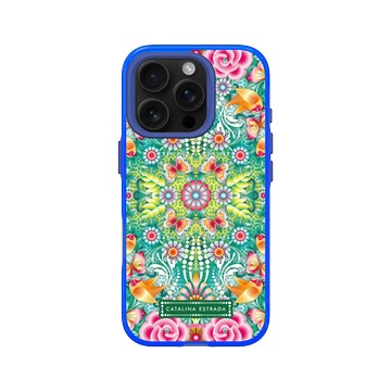 iPhone 16 Pro Clear 激光藍 - Catalina Estrada - Turquoise Jungle