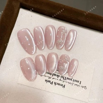 🥰可可新品🥰純手工光療穿戴甲繆斯女神批髮成品重複使用美甲貼片可拆卸貓手工穿戴甲高級感穿戴甲新年穿戴甲顯白美甲片 VQPJ