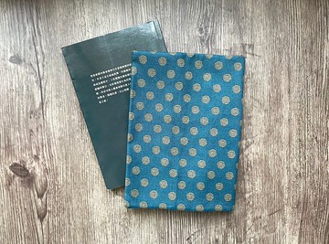 布書衣 復古圓點 藍色 和風