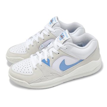 Nike 休閒鞋 Jordan Stadium 90 男鞋 米白 水藍 麂皮 復古 低筒 DX4397-141