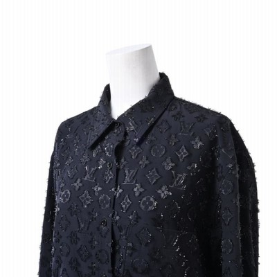 ルイヴィトン　半袖　トップス　シルク　ハート　36 louis-vuitton-printed-short-