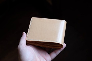 MILDY HANDS - SW01 馬臀皮 原色短夾 Japanese shell cordovan