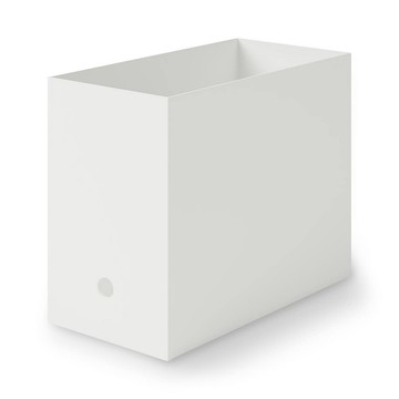 MUJI 聚丙烯檔案盒.標準型.寬.A4.白灰