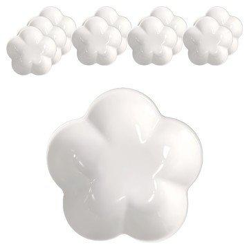 TATUNG 大同磁器 5英吋梅花缽10入組 - 陶瓷小缽 醬料碟 點心碗  白色  1組